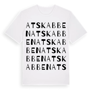 Atskabben ordlek t-shirt – ekologisk bomull t-shirt från Pinshirt