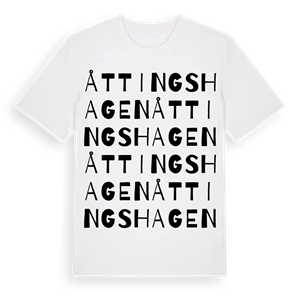 Åttingshagen ordlek t-shirt – ekologisk bomull t-shirt från Pinshirt