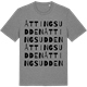 Mid Heather Gray t-shirt med Åttingsudden ordlek t-shirt