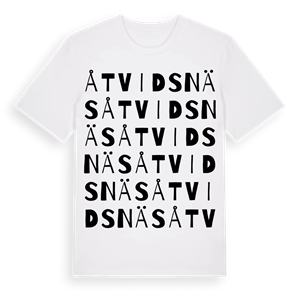 Åtvidsnäs ordlek t-shirt – ekologisk bomull t-shirt från Pinshirt