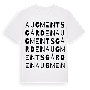 Augmentsgården ordlek t-shirt – ekologisk bomull t-shirt från Pinshirt