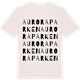 Vintage White t-shirt med Auroraparken ordlek t-shirt