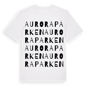 Auroraparken ordlek t-shirt – ekologisk bomull t-shirt från Pinshirt