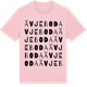 Pink Cotton t-shirt med Ävjeboda ordlek t-shirt