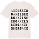 Vintage White t-shirt med Axelsberg ordlek t-shirt
