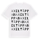 Axeltäppan ordlek t-shirt