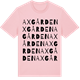 Pink Cotton t-shirt med Axgården ordlek t-shirt