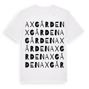 Axgården ordlek t-shirt – ekologisk bomull t-shirt från Pinshirt