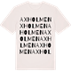 Vintage White t-shirt med Axholmen ordlek t-shirt
