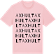 Pink Cotton t-shirt med Axhult ordlek t-shirt