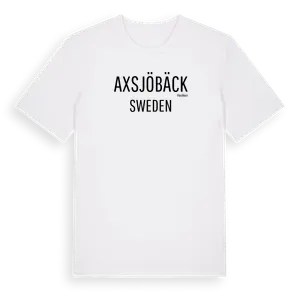 Axsjöbäck i Sverige t-shirt – ekologisk bomull t-shirt från Pinshirt