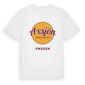 Axsjön cirkel t-shirt – ekologisk bomull t-shirt från Pinshirt