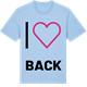 Blue Soul t-shirt med Jag älskar Back t-shirt stort tryck