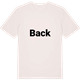 Vintage White t-shirt med Back fetstil t-shirt