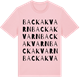 Pink Cotton t-shirt med Backa kvarn ordlek t-shirt