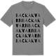 Mid Heather Gray t-shirt med Backa kvarn ordlek t-shirt