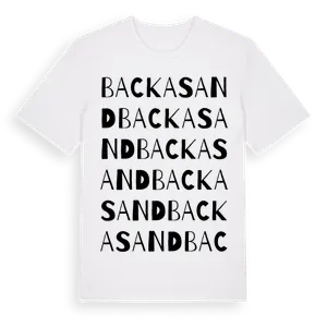 Backasand ordlek t-shirt – ekologisk bomull t-shirt från Pinshirt