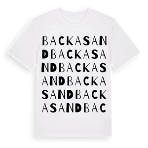 Backasand ordlek t-shirt – ekologisk bomull t-shirt från Pinshirt