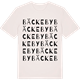 Vintage White t-shirt med Bäckeby ordlek t-shirt