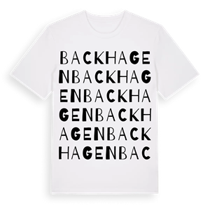 Backhagen ordlek t-shirt – ekologisk bomull t-shirt från Pinshirt