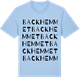 Blue Soul t-shirt med Backhemmet ordlek t-shirt