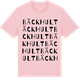 Pink Cotton t-shirt med Bäckhult ordlek t-shirt