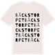 Vintage White t-shirt med Bäckstorpet ordlek t-shirt