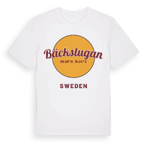 Bäckstugan cirkel t-shirt – ekologisk bomull t-shirt från PinShirt