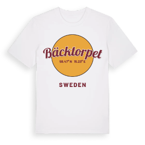 Bäcktorpet cirkel t-shirt – ekologisk bomull t-shirt från Pinshirt