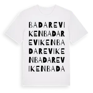 Badareviken ordlek t-shirt – ekologisk bomull t-shirt från Pinshirt