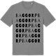 Mid Heather Gray t-shirt med Baggorp ordlek t-shirt