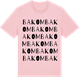 Pink Cotton t-shirt med Bakom ordlek t-shirt