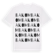 White t-shirt med Bakom ordlek t-shirt