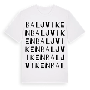 Baljviken ordlek t-shirt – ekologisk bomull t-shirt från Pinshirt
