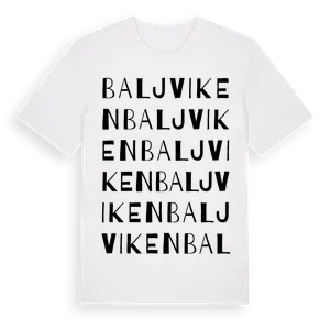 Baljviken ordlek t-shirt – ekologisk bomull t-shirt från Pinshirt