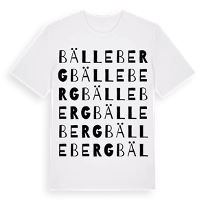 Bälleberg ordlek t-shirt – ekologisk bomull t-shirt från Pinshirt