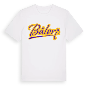 Bålorp baseball t-shirt – ekologisk bomull t-shirt från Pinshirt