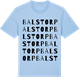 Blue Soul t-shirt med Balstorp ordlek t-shirt