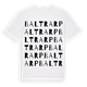 White t-shirt med Baltrarp ordlek t-shirt