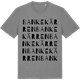 Mid Heather Gray t-shirt med Bankekärren ordlek t-shirt