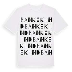 Bankekind ordlek t-shirt – ekologisk bomull t-shirt från Pinshirt