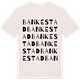 Vintage White t-shirt med Bankestad ordlek t-shirt