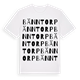 White t-shirt med Bänntorp ordlek t-shirt