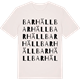 Vintage White t-shirt med Barhäll ordlek t-shirt