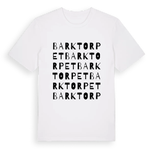 Barktorpet ordlek t-shirt – ekologisk bomull t-shirt från Pinshirt