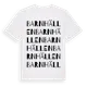 White t-shirt med Barnhällen ordlek t-shirt