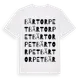 White t-shirt med Bärtorpet ordlek t-shirt