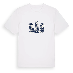Bås college t-shirt – ekologisk bomull t-shirt från Pinshirt