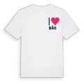 Jag älskar Bås t-shirt litet tryck