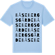 Blue Soul t-shirt med Båsebergsgärde ordlek t-shirt